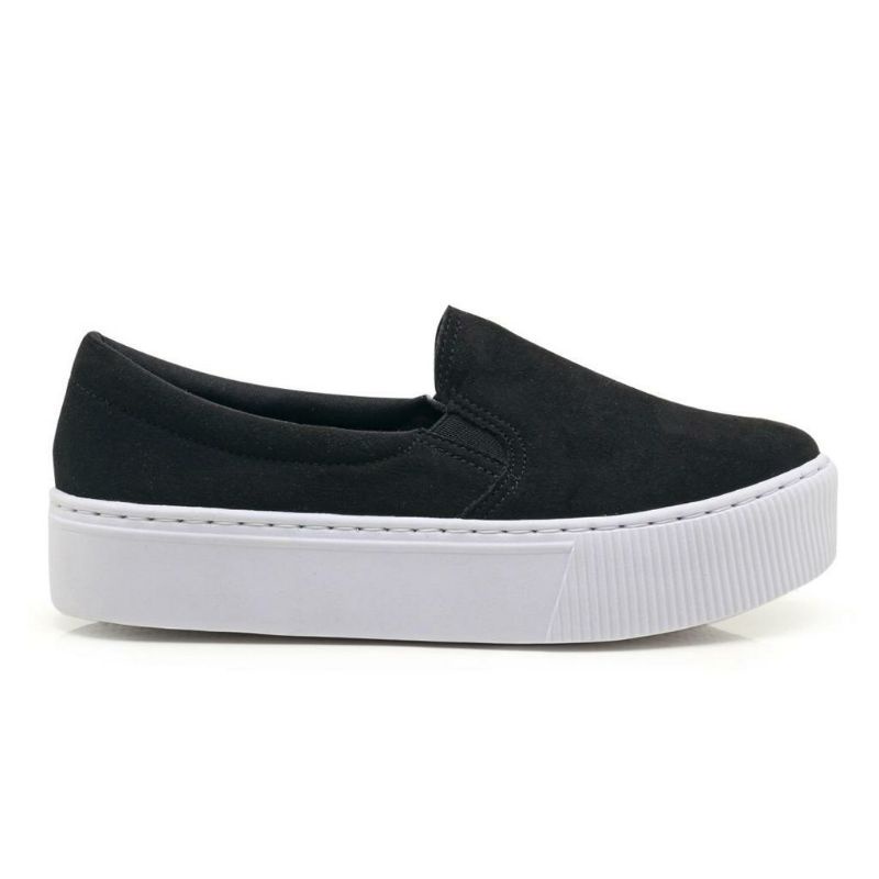 Slip on hot sale camurça feminino