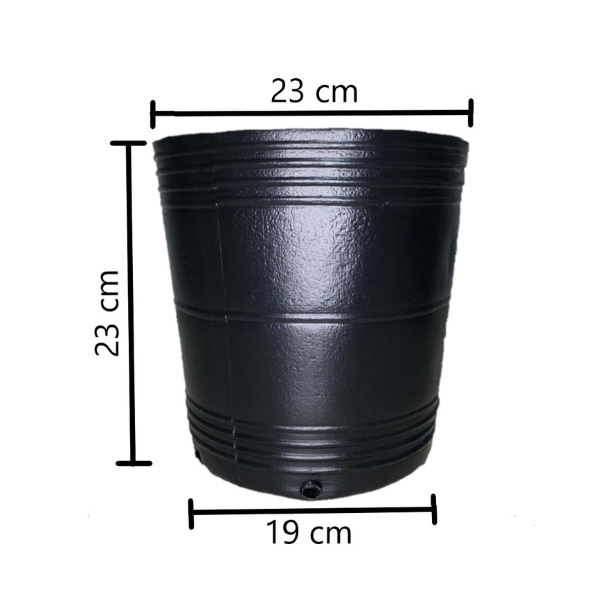 Kit 10 Vasos 8 litros flexível/mole para plantas flores