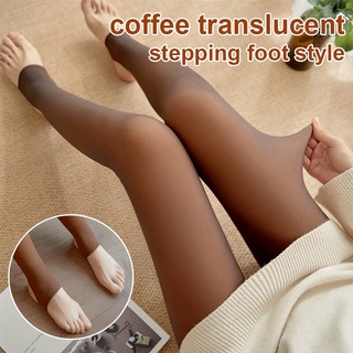 Fleece Lined Tights, Fake Translucent, Thermal for Winter – Menita