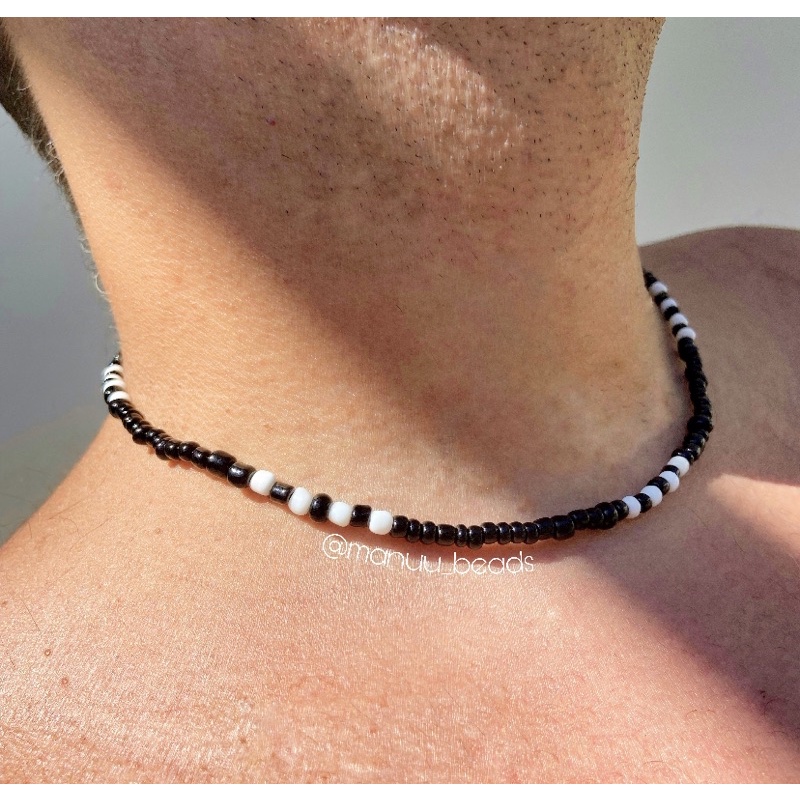 Cordão de miçangas masculino