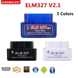 Leitor De Código De ELM327 V2.1 OBD2 Bluetooth OBD2 CAN-BUS is Compatível Com multi-Brano Carros E language ELM 327 BT V2.1 Funciona Android/PC C