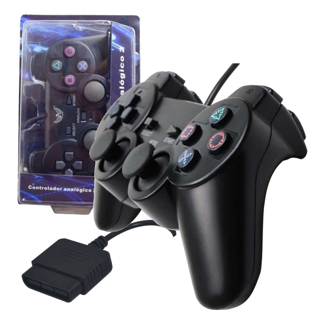 Controle joystick USB games retro computador PS2 Raspberry KAP-2UY