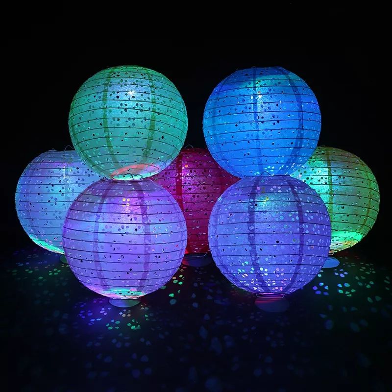 Luminária Japonesa De Papel Vazada 30cm/35cm para decoração de festa