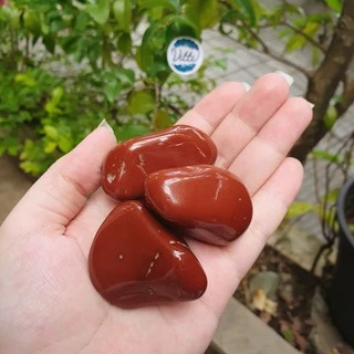 Jaspe Vermelho Pedra Natural Rolada Polida