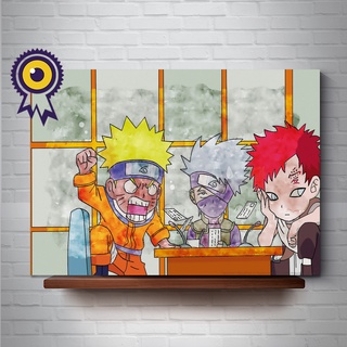 Placa Decorativa Naruto Rosto Fundo Metade Preto 15x21cm