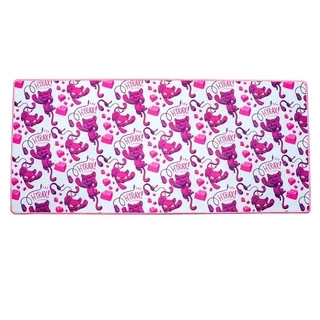 Mousepad Hyrax 900x400 Bordas Costuradas Ilustrado Branco