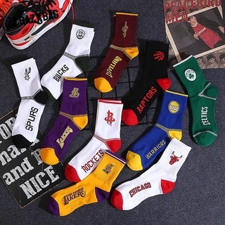 【 Crazy Bag 】 Basketball Saco Sock Nba 29 Cores Imprimir Logotipo Lakers Foguetes Esporões Bull Cavaliers