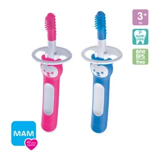 Escova Massageadora de Gengiva MAM - Massaging Brush -3+ meses Bebê Higiene Oral Primeira Escova Dentes