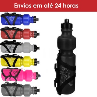 Kit Suporte De Caramanhola Bicicleta + Garrafa 750ml Bike