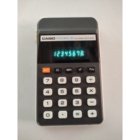 Antiga Calculadora Casio Personal M-1 Retro Funcionando Leia | Shopee ...