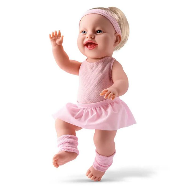 Boneca Bebê Reborn vestido bailarina cabelo fio a fio 100% vinil soft touch  - Brastoy<br><br> - Artigos infantis - Afonso Pena, São José dos Pinhais  1256965557