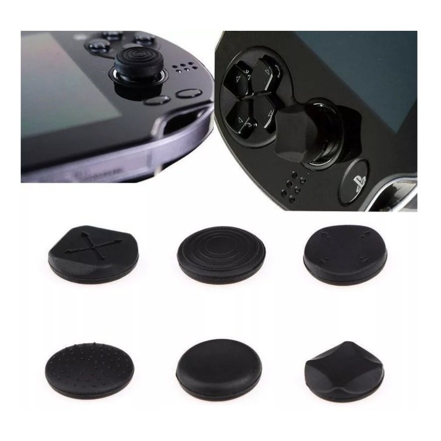 6 Borracha Grip Silicone Analógico Ps Vita Psvita Psv Shopee Brasil