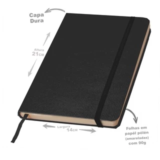 Caderno tipo moleskine para anotação ou desenho várias cores