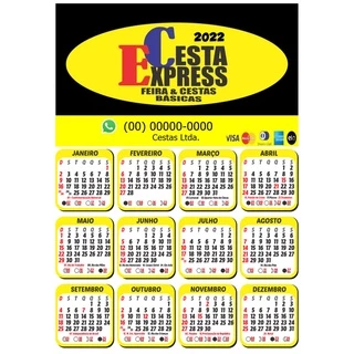 100 Calendários Folhinha De Parede Personalizado - 2025