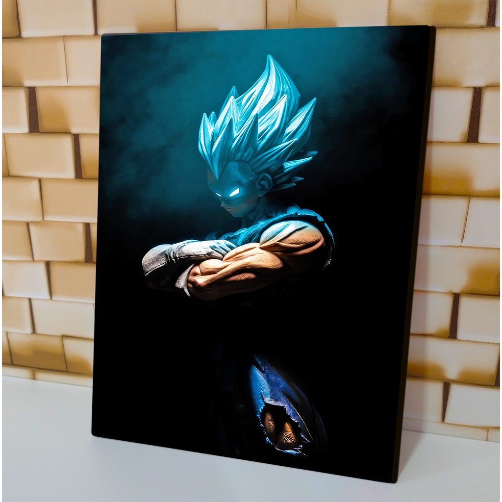 Quadro decorativo vegeta Majin Vegeta Desenho Anime para sala quarto no  Shoptime