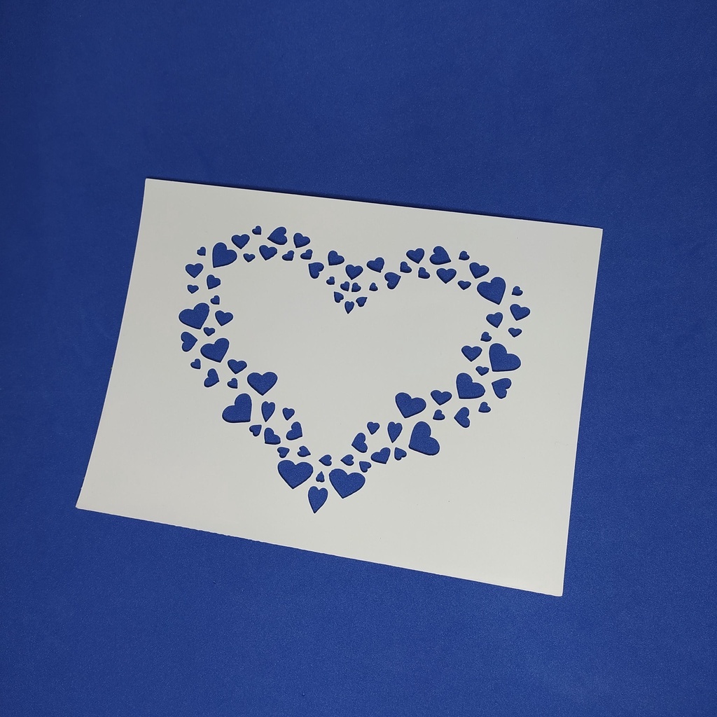 Stencil para Pintura Coração 15x20cm | Shopee Brasil