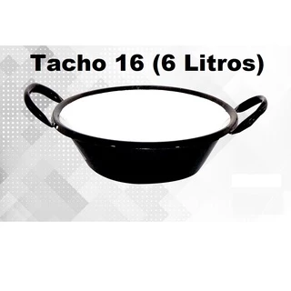 Tacho Esmaltado Para Frituras Nº 16 6 Litros Super Resistente Pastel, Salgados, Batata