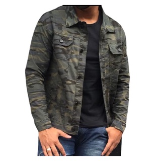 Jaqueta sarja camuflada store masculina bivik preto