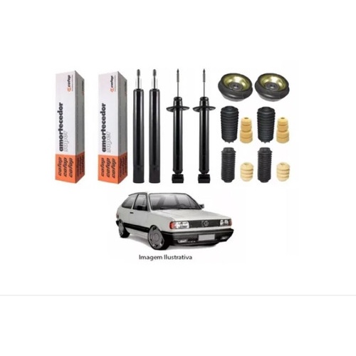 4 Amortecedores Cofap Gol G1 1982 Quadrado + Kits Batente Shopee Brasil
