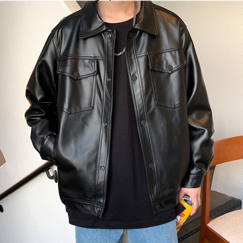 Hip hop 2025 leather jacket