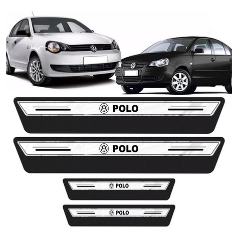 Soleira De Porta Premium Volks Polo 2004 05 Á 2014 - Branco
