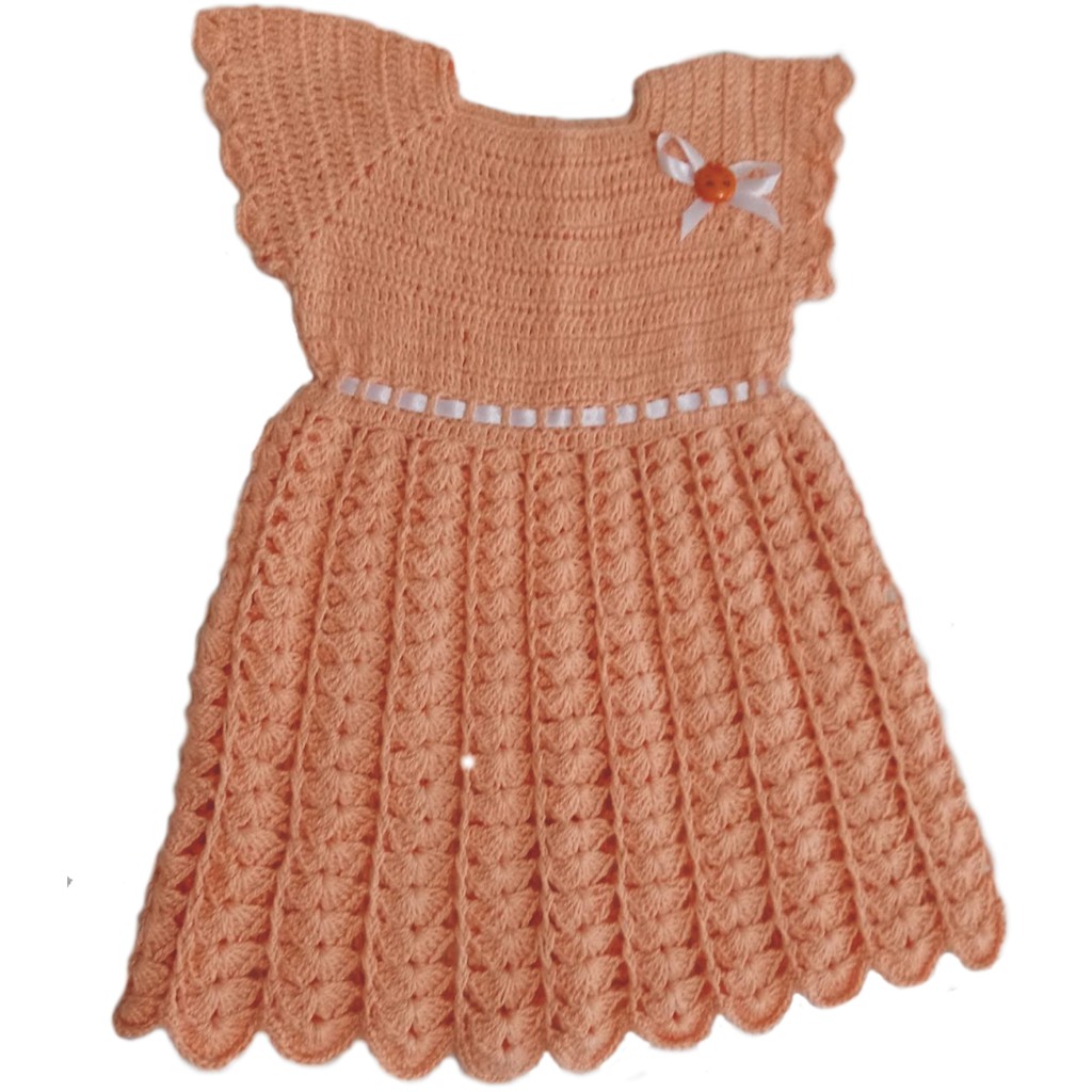 Vestido de croche infantil para hot sale 3 anos passo a passo