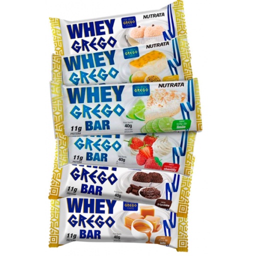 Barra de Proteína Whey Grego Bar 40g – Nutrata