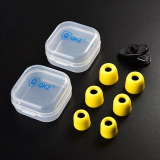 Qkz 3 Par / Lote L / M / S Espuma De Memória Fone De Ouvido Earmuffs Algodão Esponja Espuma De Memória Earplugs Fone De Ouvido