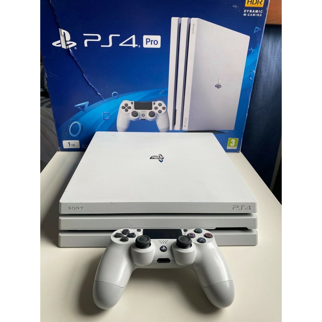 Novo console Sony PlayStation 4 Pro Glacier White 1TB Shopee Brasil