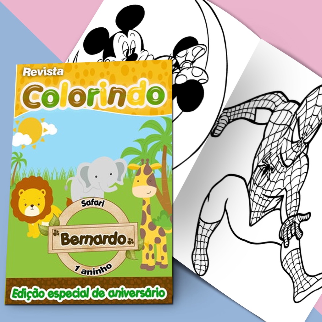 Livro De Desenhos Para Colorir Vários Temas Menino E Menina - INFINITY -  Kit de Colorir - Magazine Luiza