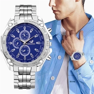 Relógios Masculinos Luxuosos De Aço Inoxidável De Pulso De Quartzo Relógio Masculino