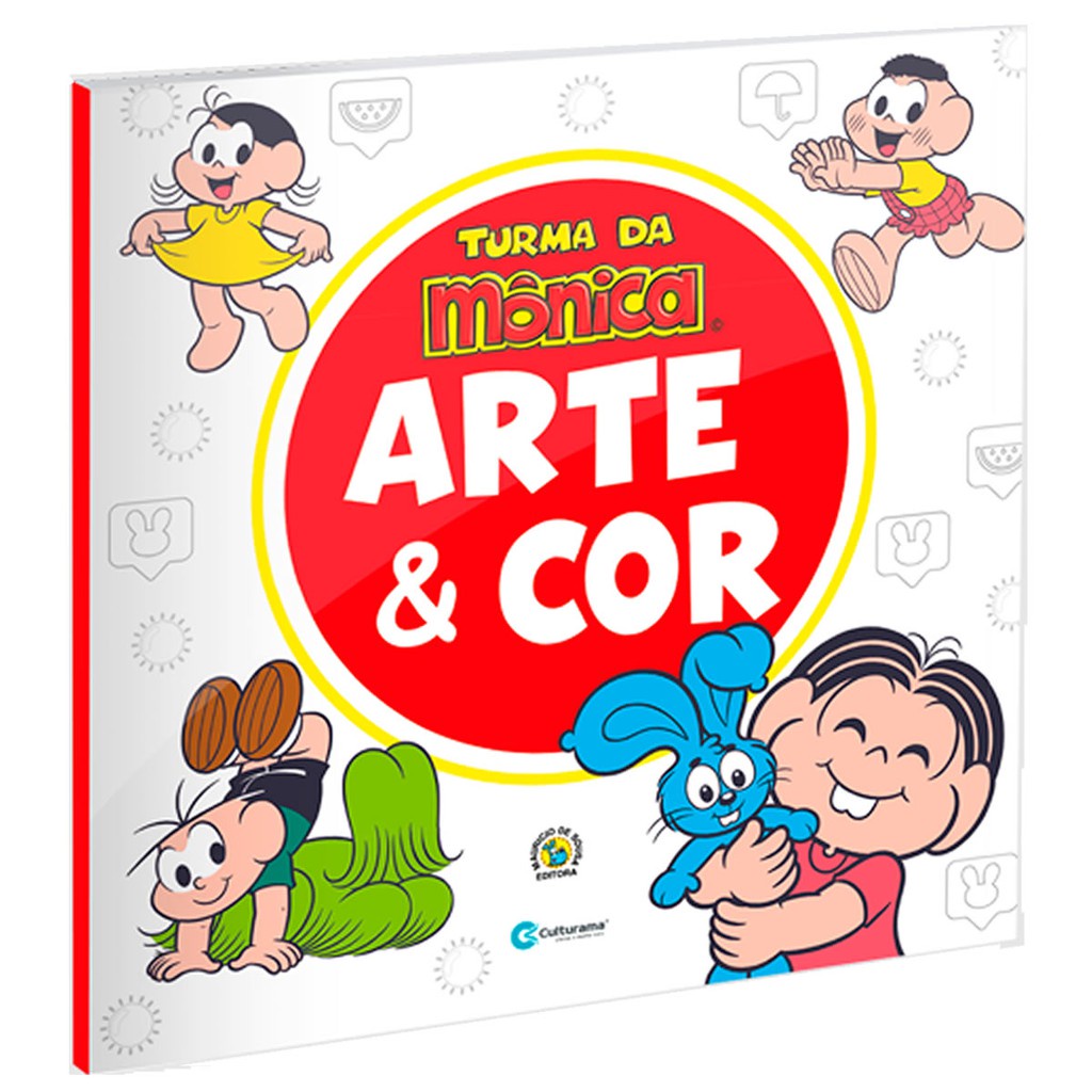 Livro Infantil de Colorir Carregue-me Turma da Mônica
