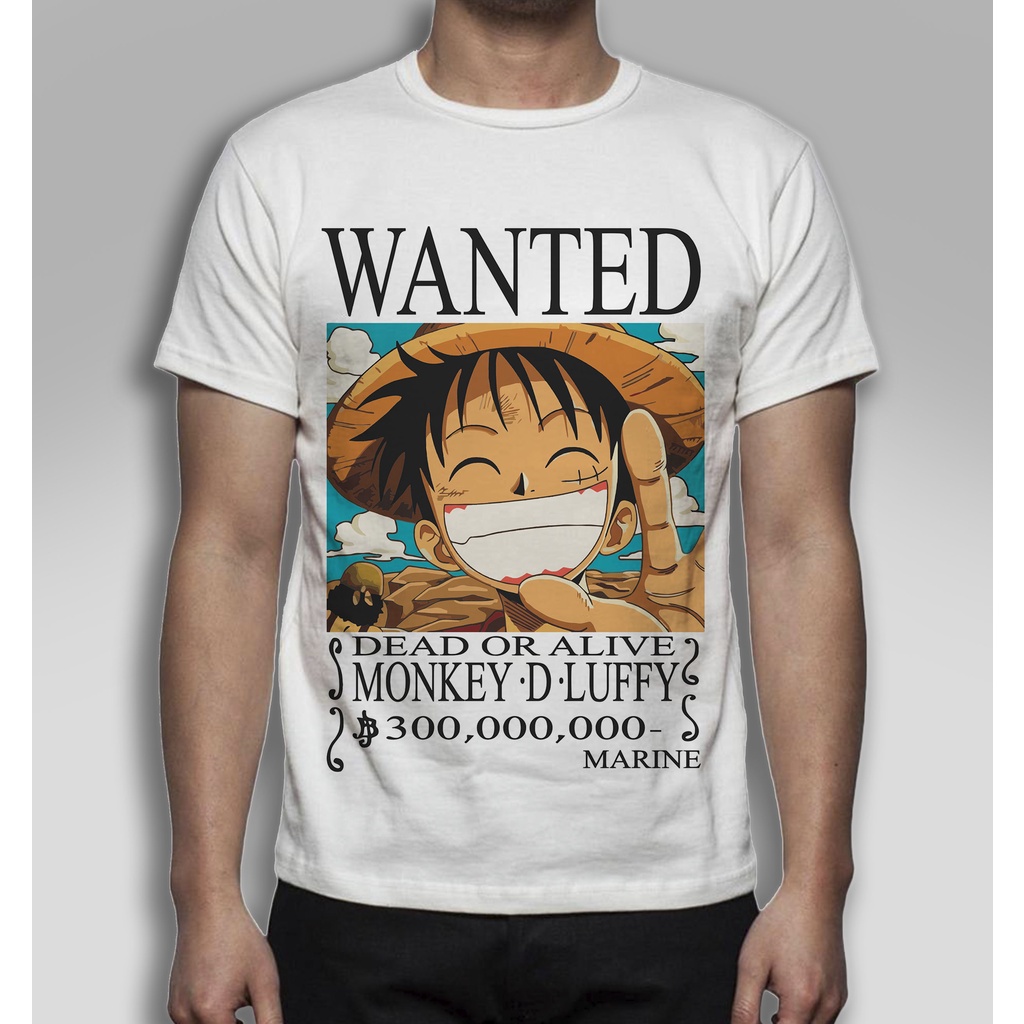 Camisa Do One Piece Monkey D Luffy Traje Roupa Blusa Camiseta Herói Anime