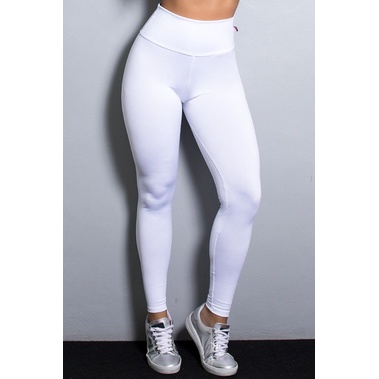 Calça Legging Suplex Branca Enfermagem Esteticista Cintura Alta Fitness  Academia Ou Dia A Dia - - TRAÇOS FINOS - Calça Legging - Magazine Luiza