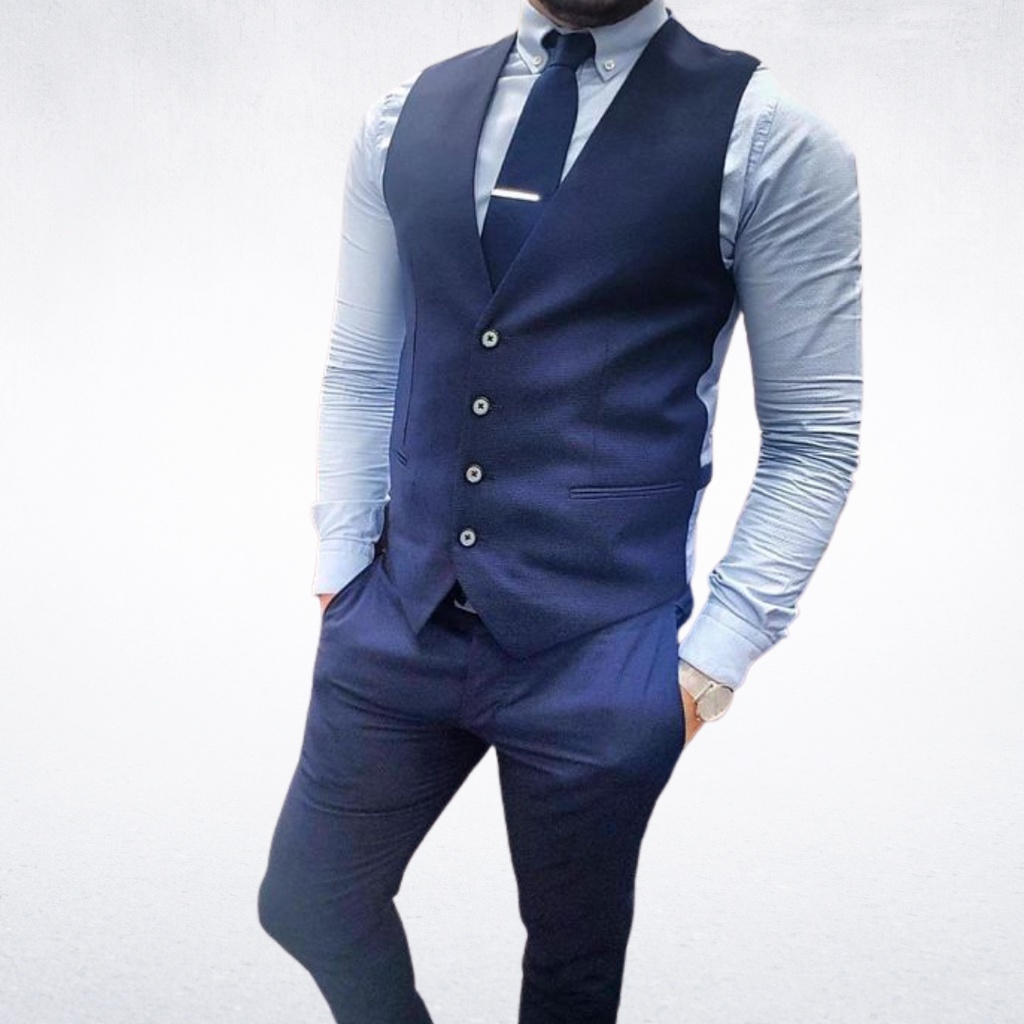 Colete Trajes Sociais Masculinos Colete Slim Oxford Masculino