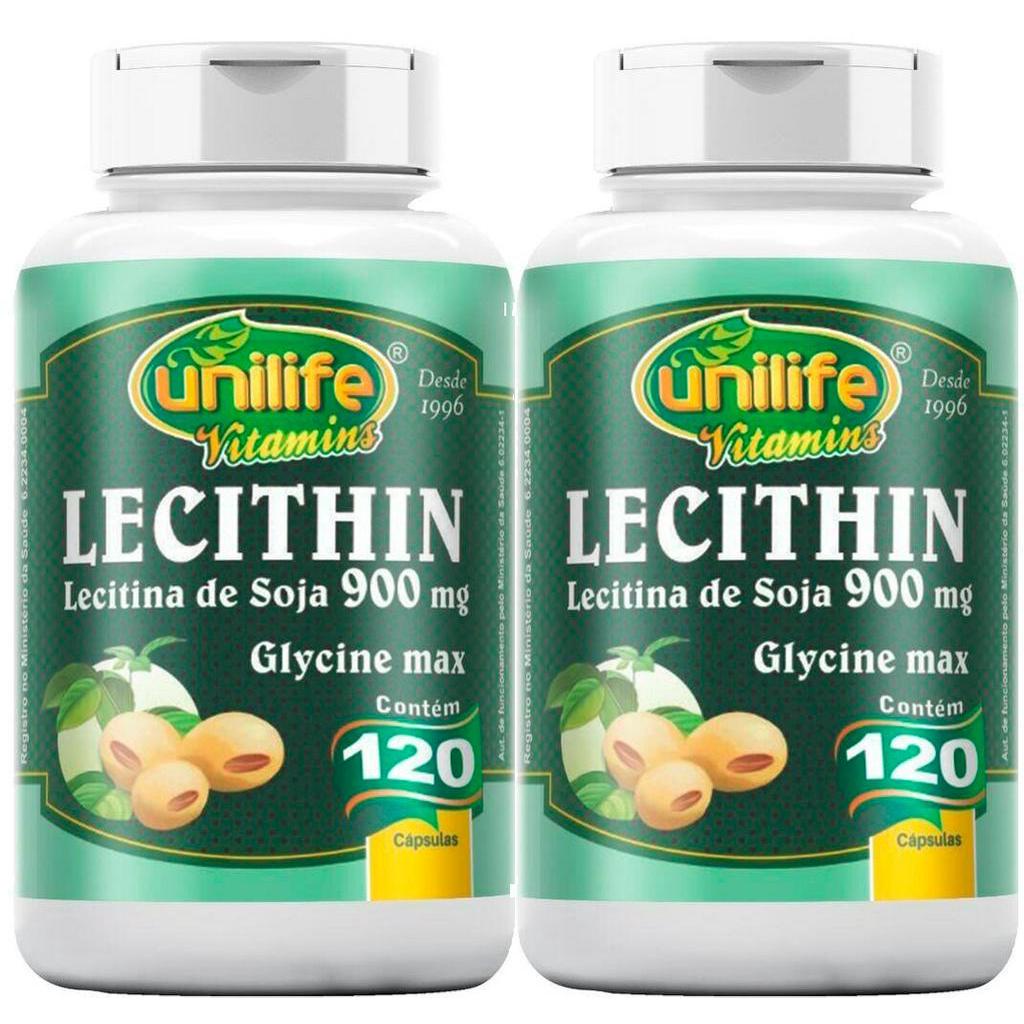 Kit C/ 2 Un. Lecithin Lecitina de Soja 900mg 240 Caps Shopee Brasil