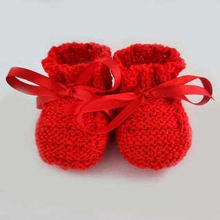 Sapatinho vermelho de store croche