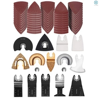 66 Pcs Oscilante Lâminas De Serra Acessórios Kit Ferramenta Multitool Para Corte De Metal Madeira Plástico