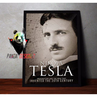 Quadro Nikola Tesla Inventor Engenharia Mecanica Decoração