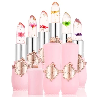 Batom Muda De Cor Com Flor Transparente De Longa Duração Em Temperatura em Oferta na Shopee