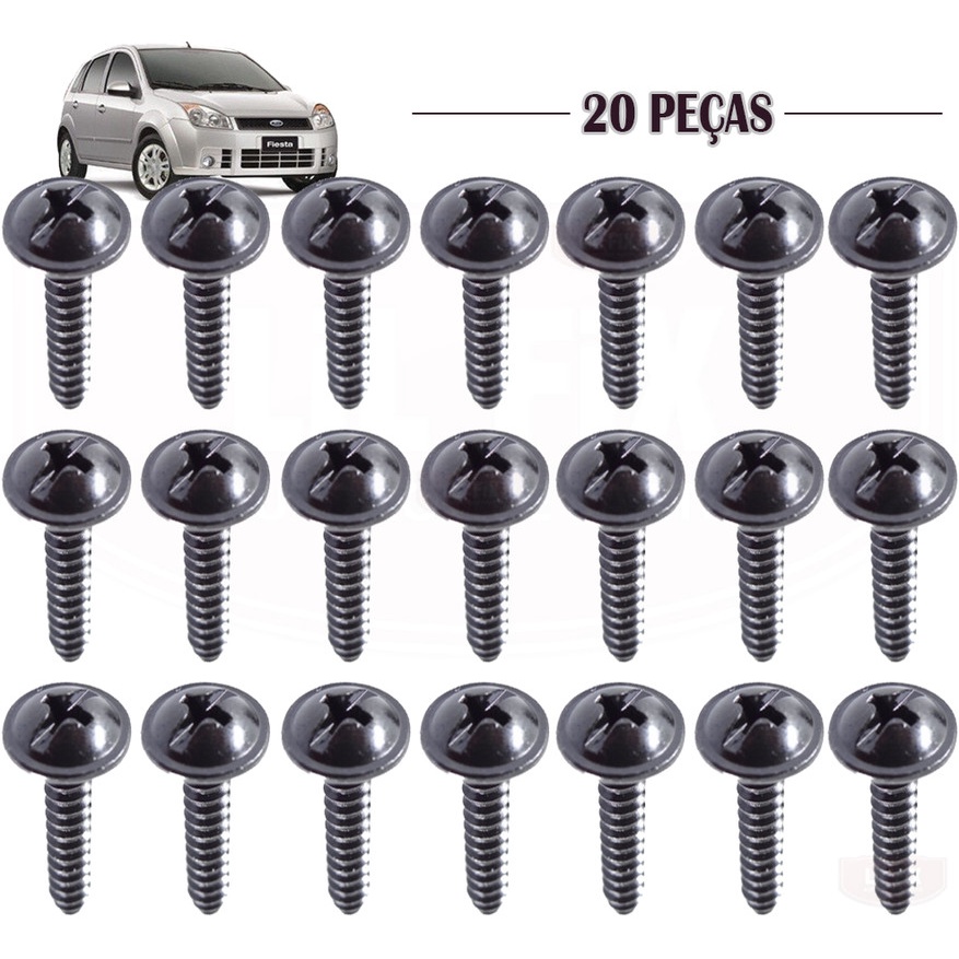 20 Parafusos 4x22 De Forração Forro Interno Ford Fiesta