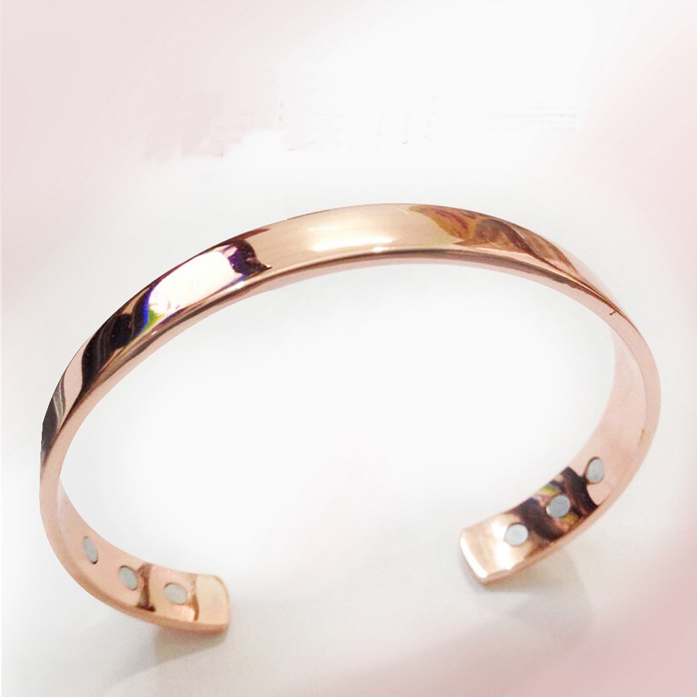 Bracelete / Pulseira Cobre Extremidades Magnéticas 6 Ímãs - Radiestesia - NO BRASIL!