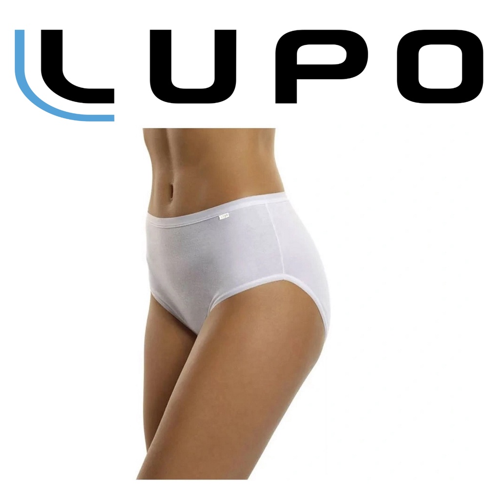 Calcinha Cós Alto Lupo 40351 Loba Algodão Tamanho Grande Plus Size Lateral Larga Original