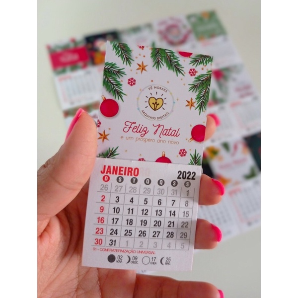 50 calendários natalinos | Shopee Brasil