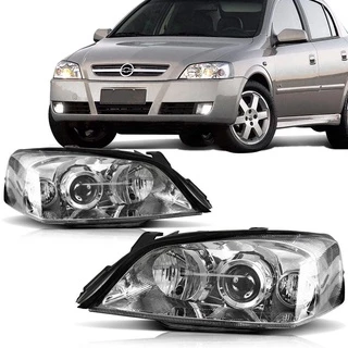 Par Farol Astra 2003 2004 2005 2006 2007 2008 2009 2010 2011 Foco Duplo Cromo Onix