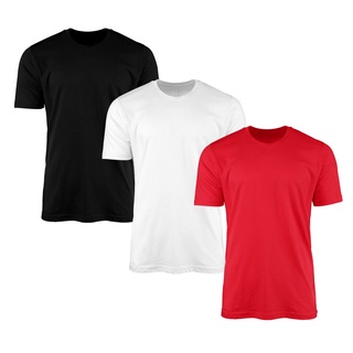 Promoção Kit 3 Camisetas SSB Brand Masculina Lisa Básica 100% Algodão