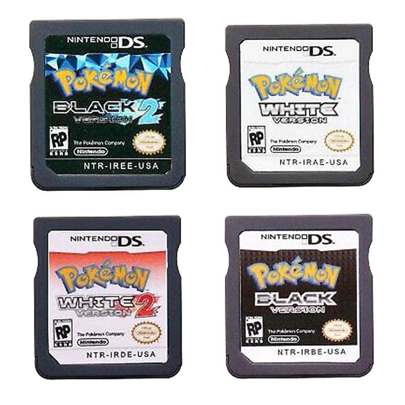 Cartucho De Jogo Console Pokemon DS Cartão Preto Branco Para Nintendo Black2 , White2 De Vídeo