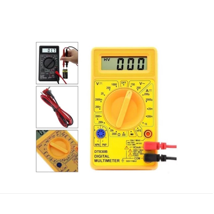 Multimetro Digital Profissional Cabo Multi Teste Portátil