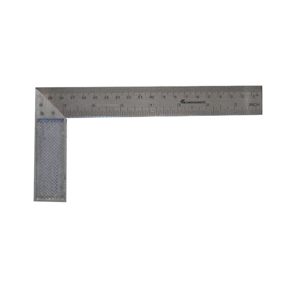 Esquadro De Aço Inox Carbografite 8'' (200mm)