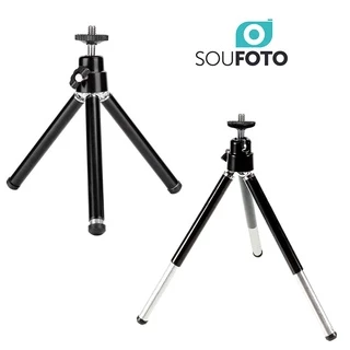 Mini Tripé de Mesa 20cm para Câmera Compacta e Webcam Sou Foto MTP-001